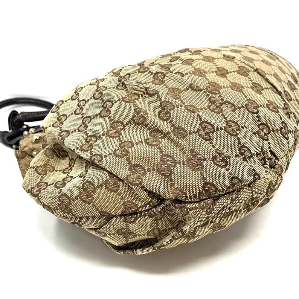 Authentic Gucci Canvas Shoulder Bag - Picture 8 of 14